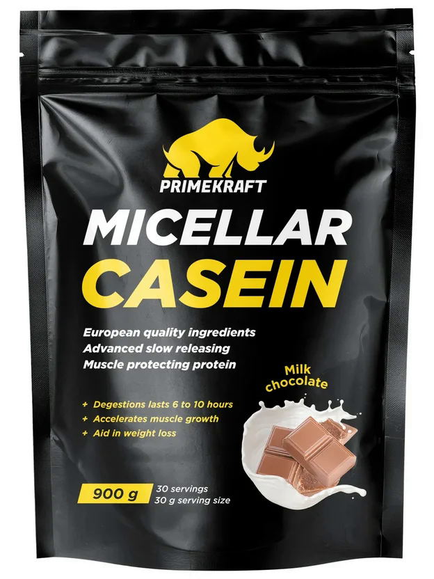 Изображение товара Коктейль протеиновый Prime Kraft Micellar Casein Молочный шоколад 900г