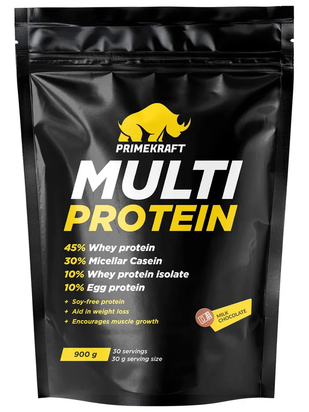Изображение товара Коктейль протеиновый Prime Kraft Multi Молочный шоколад, 900г