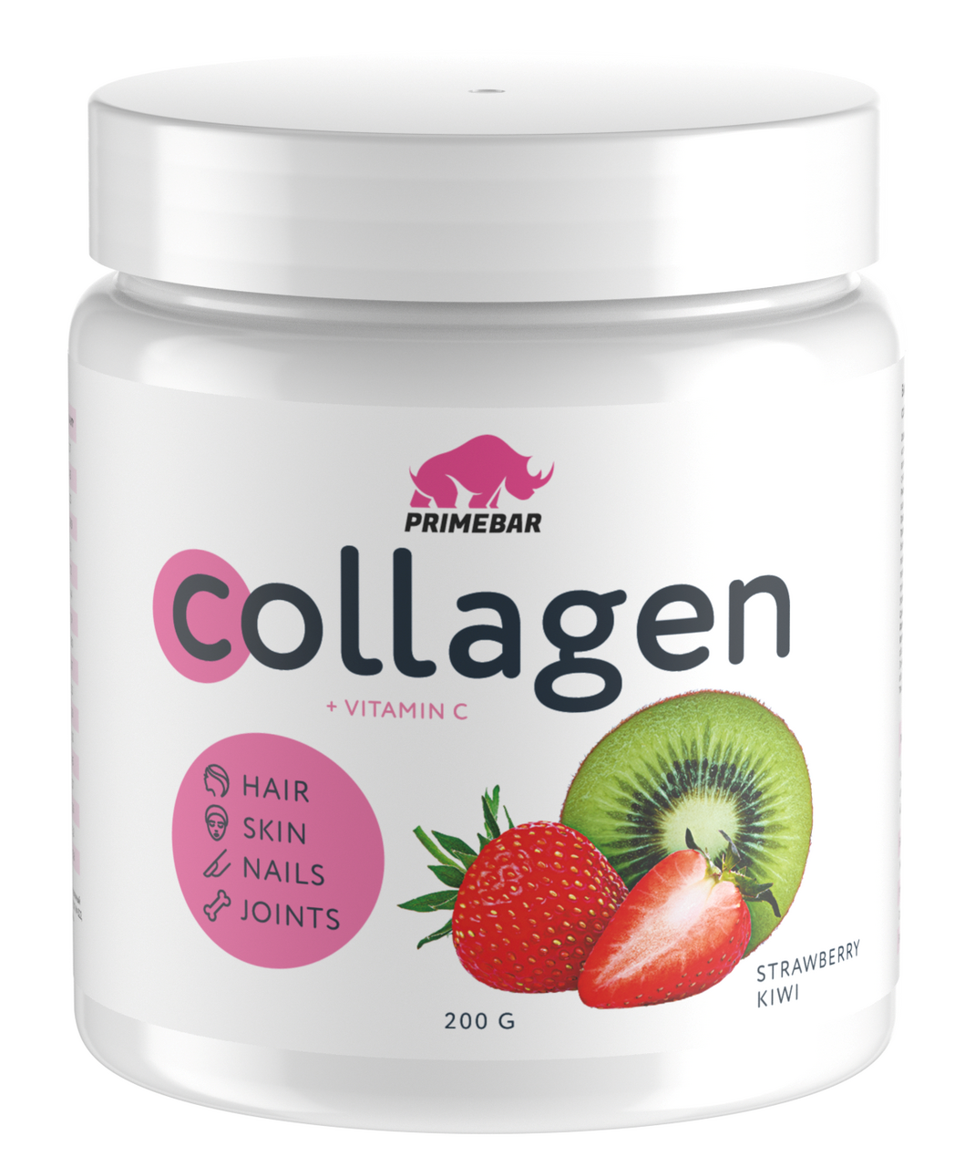 Комплексная пищевая добавка Prime Kraft Коллаген Киви-клубника, 200г