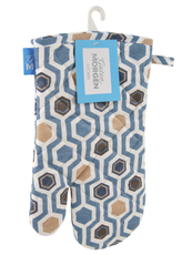 Варежка-прихватка Guten Morgen стеганая рогожка мозаика, 18 x 30см