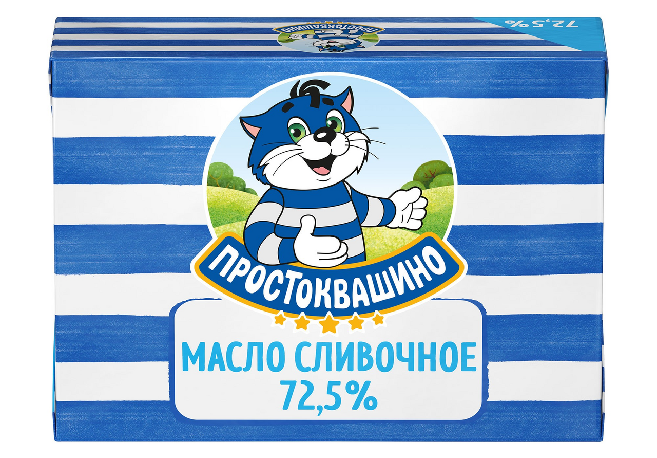 Масло сливочное Простоквашино 72.5%, 180г купить с доставкой на дом, цены в  интернет-магазине