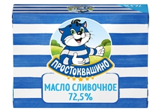 Масло сливочное Простоквашино 72.5%, 180г