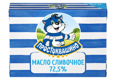 Масло сливочное Простоквашино 72.5%, 180г