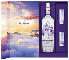 Водка Montblanc + 2 стопки, 0.7л