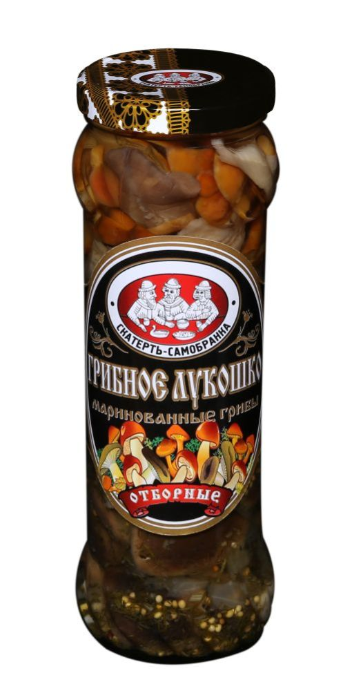 Ассорти грибное Скатерть-Самобранка Грибное лукошко маринованное, 370г