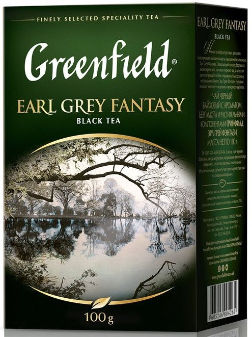 Изображение товара Чай Greenfield Earl grey fantasy черный с бергамотом, 100г