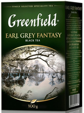 Чай Greenfield Earl grey fantasy черный с бергамотом, 100г