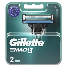 Кассета для бритвенного станка Gillette Mach3, 2шт