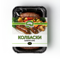 Колбаски Прямо с фермы Баварские из свинины охлажденные, 400г