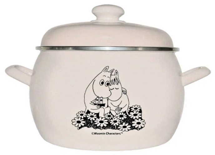 Изображение товара Кастрюля с крышкой Hitt Moomin 5л из эмалированной стали