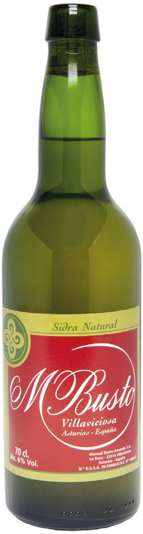 Сидр M Busto Natural негазированный сухой, 0.7л