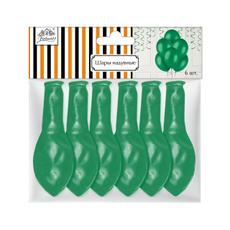 Шары надувные Fiolento Friend birthday зеленый перламутр 30см, 6шт