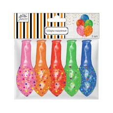 Шары надувные Fiolento Friend Birthday яркий принт, 5шт