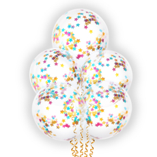 Шары надувные Fiolento Восторг Конфетти, 5шт