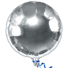 Шар фольгированный Fiolento Круг Веселая вечеринка серебряный