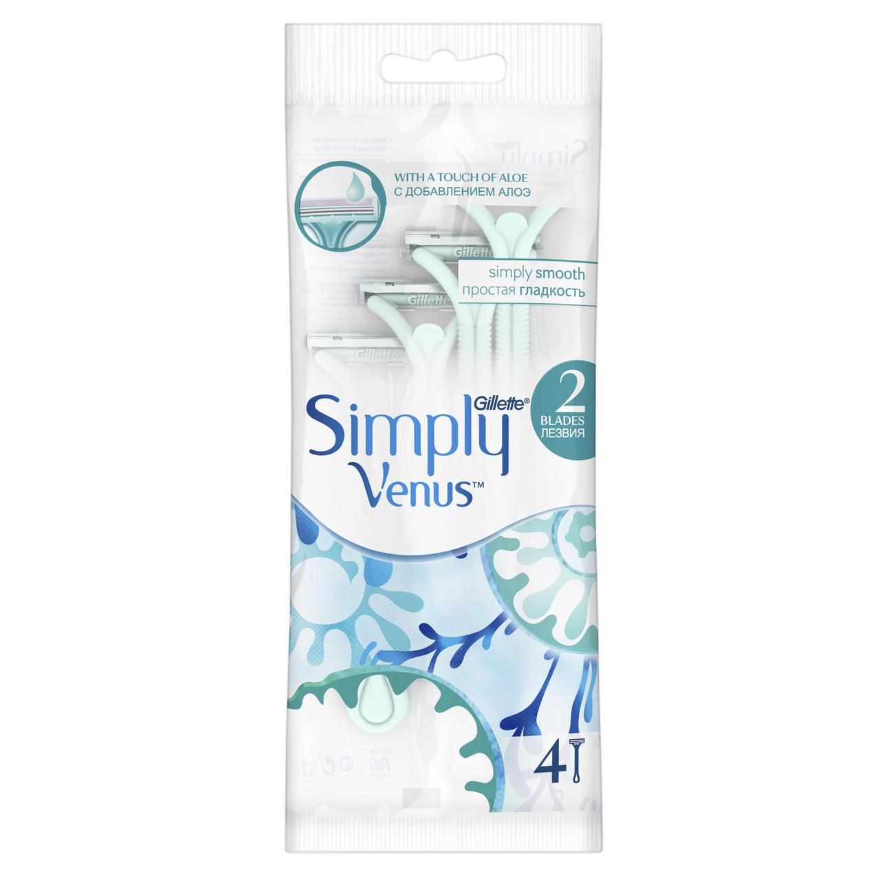 Изображение товара Бритва Gillette Venus Simply одноразовые для женщин, 4шт