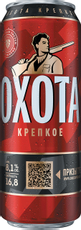 Пиво Охота Крепкое светлое, 0.43л