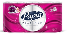 Туалетная бумага Papia Platinum 5 слоев 8 рулонов
