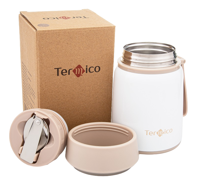 Термос для еды Termico с ложкой в ассортименте, 500мл