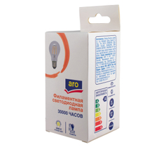 aro Лампа светодиодная филаментная E27 3000K Led 7Вт груша