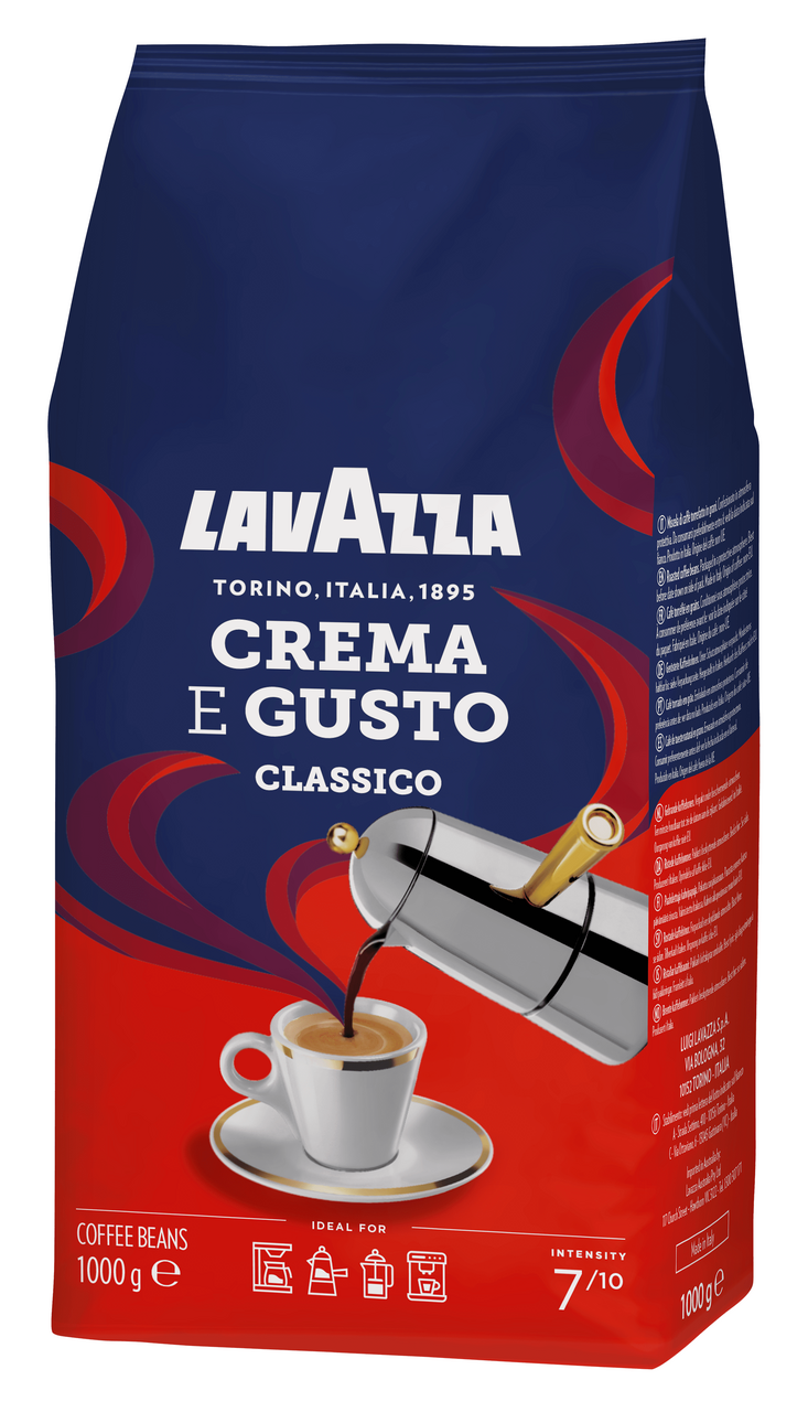 Кофе Lavazza Crema E Gusto зерновой, 1кг купить с доставкой на дом, цены в  интернет-магазине