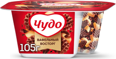 Йогурт Чудо хрустящий вафельный восторг 3%, 105г