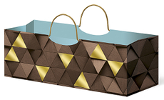 Пакет Лакарт Дизайн подарочный под бутылку Ts