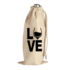 Сумка Лакарт Дизайн тканевая под бутылку, 16 х 30см