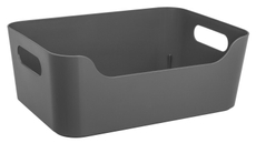 Корзина универсальная Эконова Scandi серая 1.2л, 17 х 12 х 7.5см