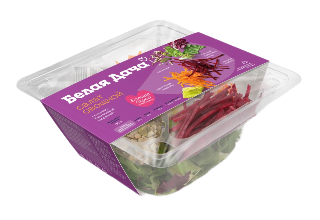 Салат овощной Белая Дача 110г