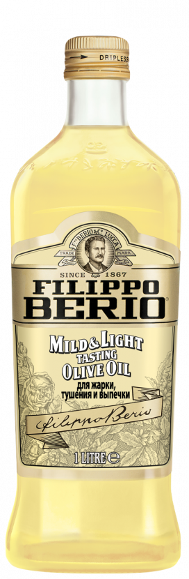Изображение товара Масло оливковое Filippo Berio Mild&Light 1 литр для жарки и выпечки