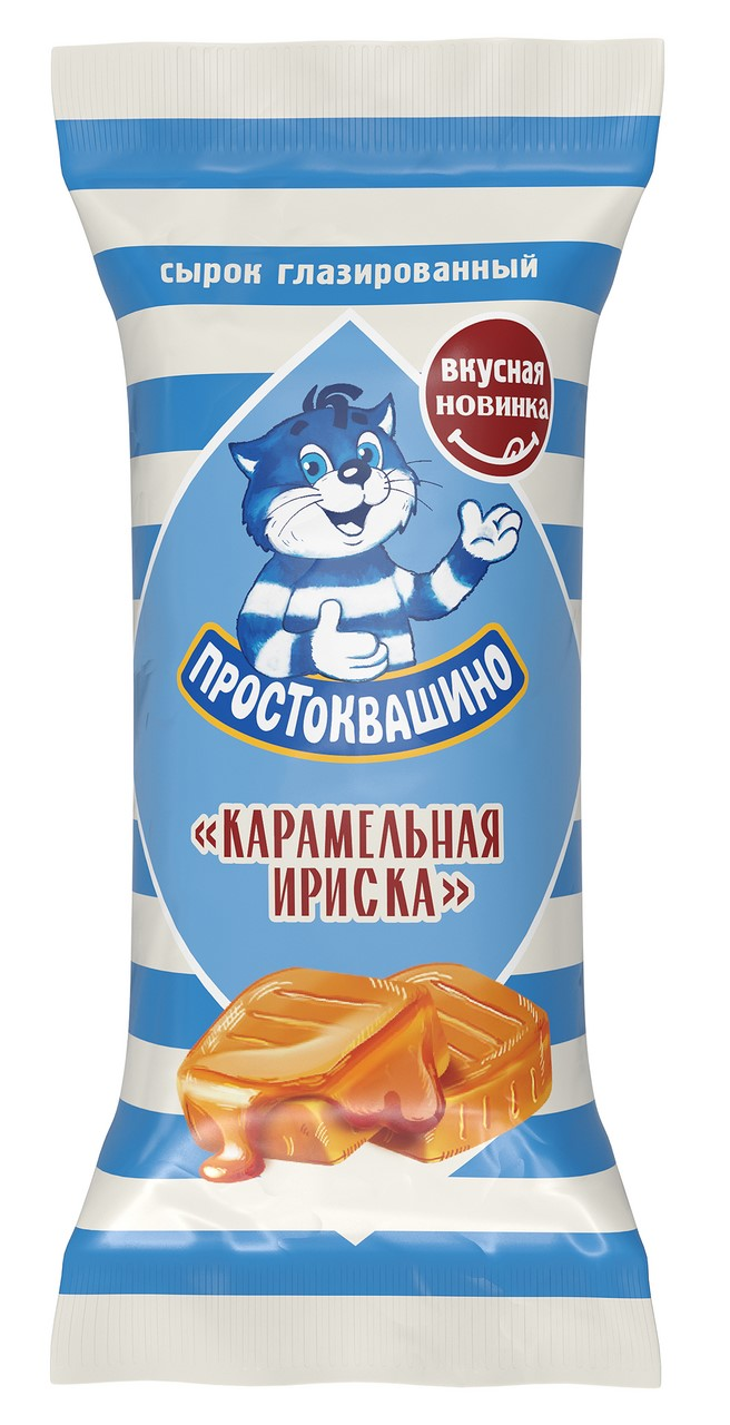 Сырок творожный глазированный Простоквашино Карамельная ириска 23%, 40г