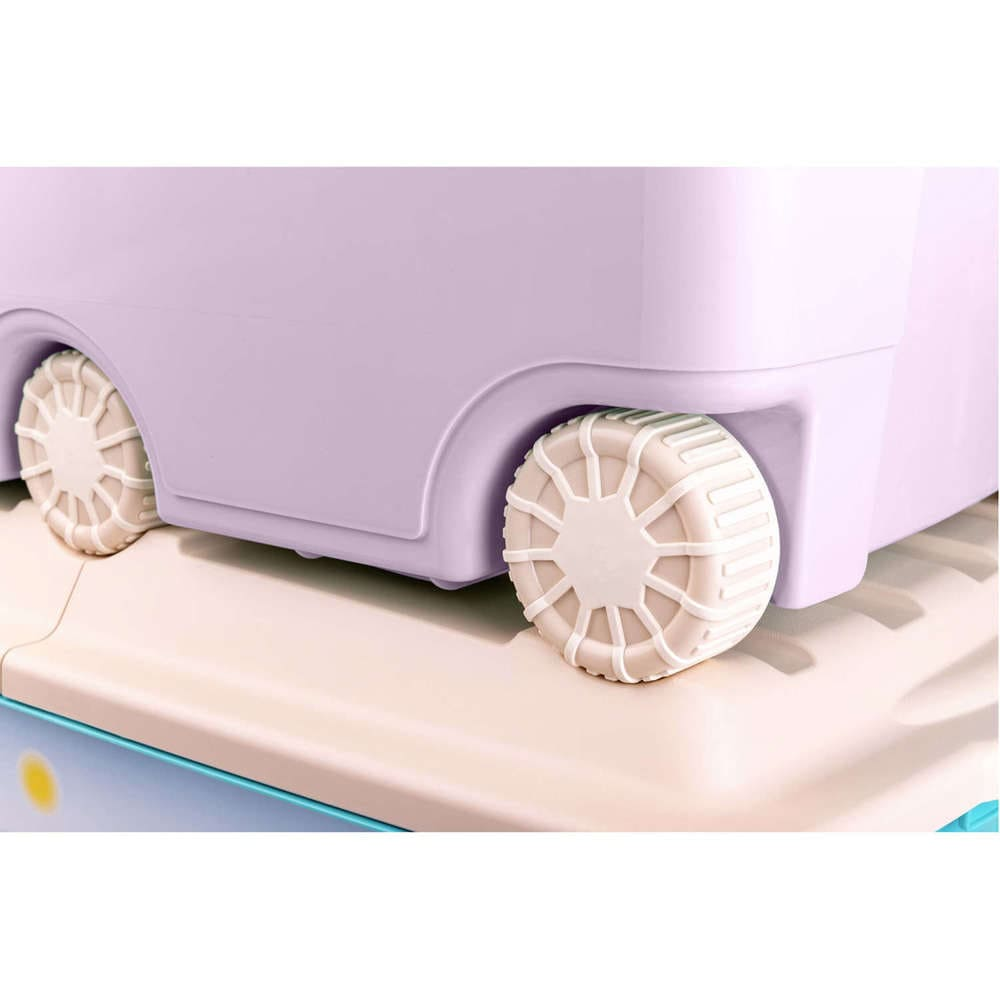 Комод детский пластишка на колесах 3 ящика