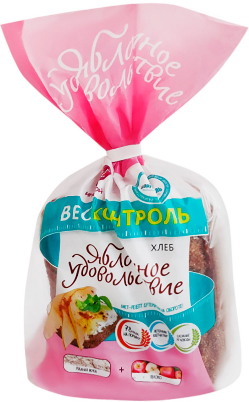 Хлеб Инской Яблочное удовольствие нарезной ржаной, 300г купить с ...