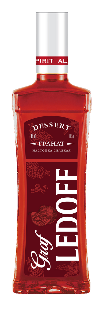 Настойка Граф Ледофф Dessert Гранат, 0.5л