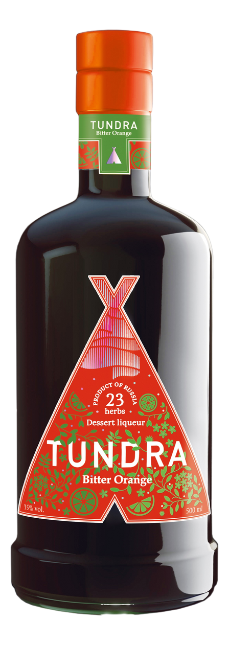 Изображение товара Ликер Tundra Bitter Orange 0.5л — пряный десертный напиток с травяными нотками
