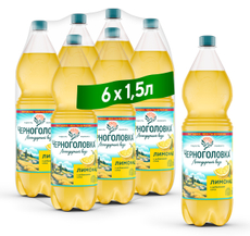 Напиток Черноголовка Лимонад газированный, 1.5л x 6 шт