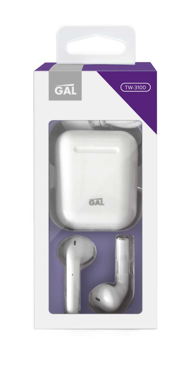 Наушники беспроводные GAL TW-3100 белые