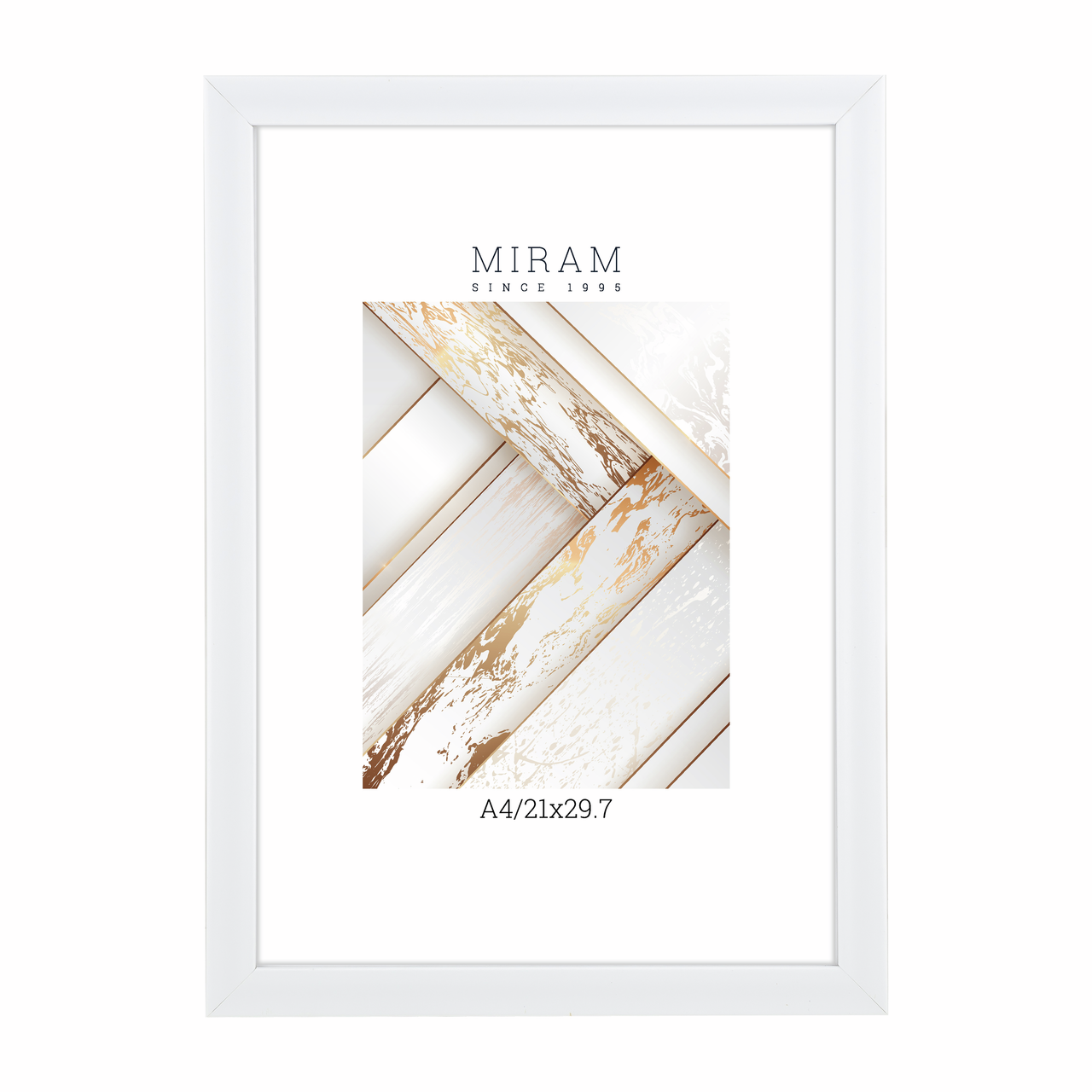 Фоторамка Мирам белая А4, 21 x 29.7см