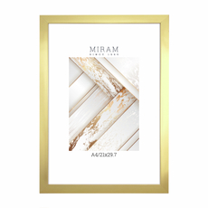 Фоторамка Мирам золотая А4, 21 x 29.7см