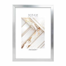 Фоторамка Мирам серебро А4, 21 x 29.7см