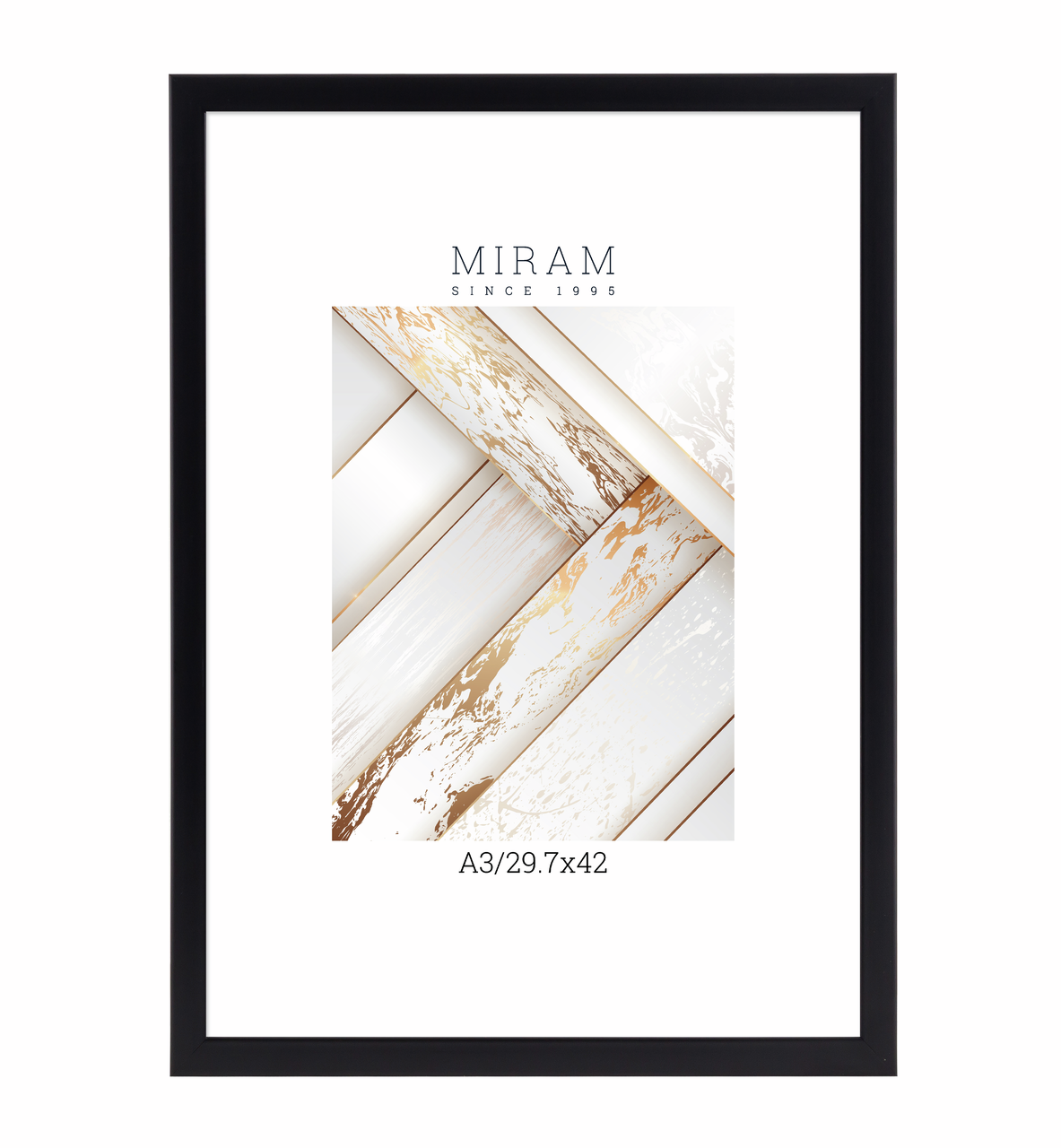 Фоторамка Мирам черная А3, 29.7 x 42см