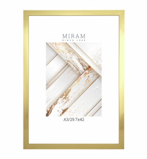 Фоторамка Мирам золото А3, 29.7 x 42см