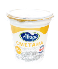 Сметана Авида 15%, 300г