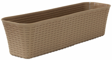 Ящик балконный Idea искусственный ротанг в ассортименте, 57.5см