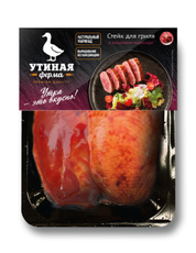 Стейк из утиного филе Утиная ферма для гриля в маринаде охлажденный, 480г