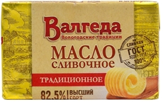 Масло сливочное Валгеда Традиционное 82.5%, 160г