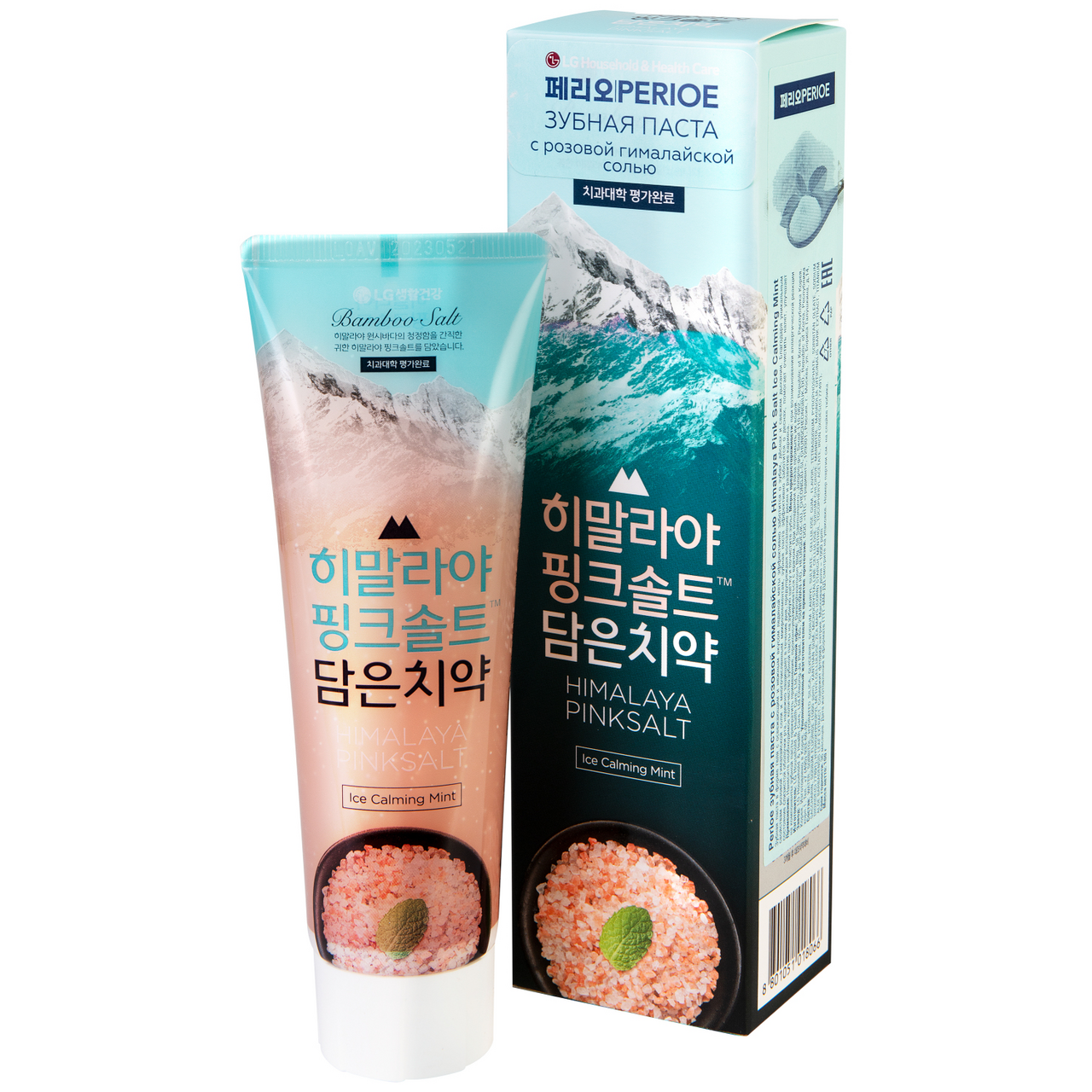 Изображение товара Зубная паста Perioe Himalaya Pink Salt Лед мята с гималайской розовой солью, 100г
