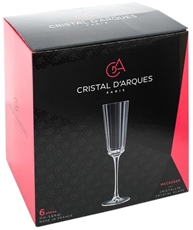 Набор бокалов для шампанского Cristal d'Arques Macassar, 170мл х 6шт