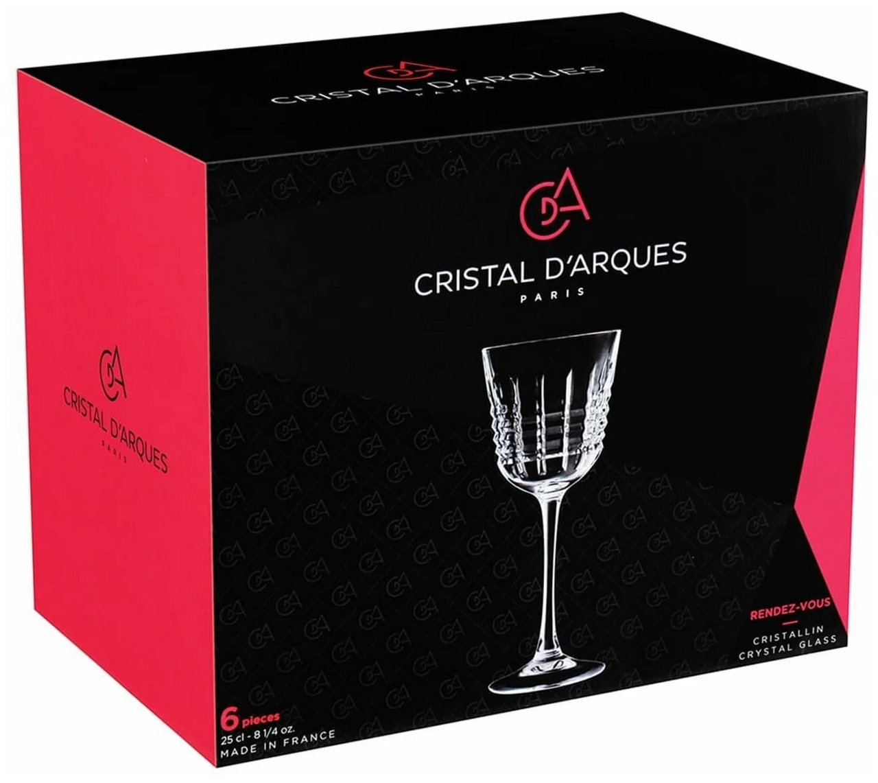 Изображение товара Набор бокалов для белого вина Cristal d'Arques Rendez-Vous 250мл х 6шт
